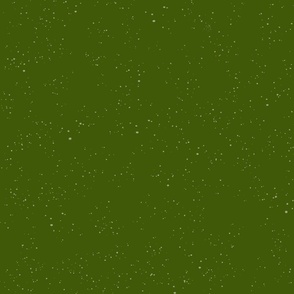 Solid Forest Green with snowflakes - Large Scale