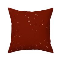 Deep Red with Large Snowflakes 