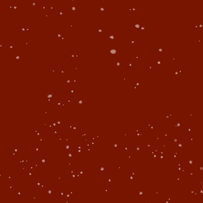 Deep Red with Large Snowflakes 