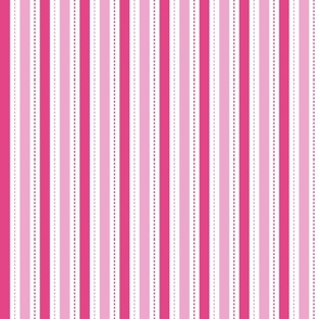 Pink Dashed Stripes