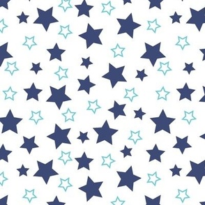 Blue And Turquoise Stars