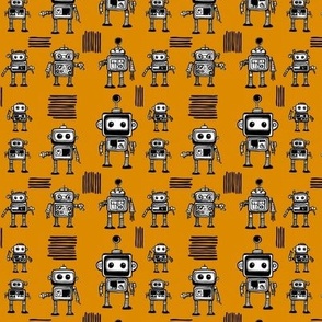 Little Robots on Calico Small 