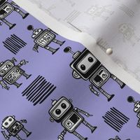 Little Robots on Lilac Small 