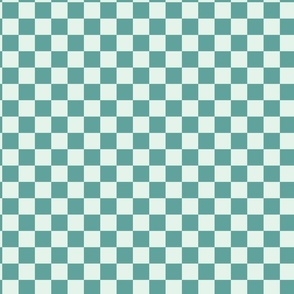 Small Green Checkerboard Fun and Trendy - each square is 1 inch
