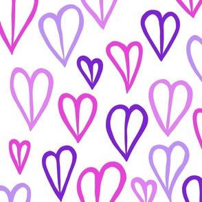 PINK AND PURPLE HEARTS 03 LARGE