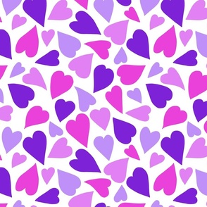 PINK AND PURPLE TOSSED HEARTS 00 MEDIUM