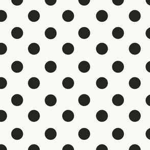 black and white polka dot 