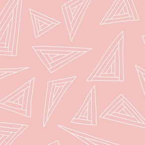 Large white outlined triangles on pink 24