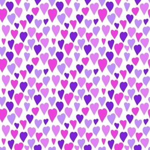 PINK AND PURPLE HEARTS 00 SMALL