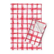 Red Watercolor Plaid - Magic of Christmas Collection