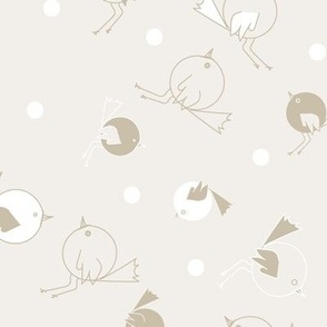 Sweet Birds And Dots - Neutral Calm.