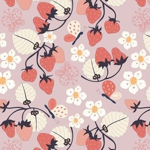 Strawberries and Butterflies