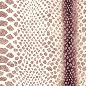 Imitation of snakeskin, Brown spots on a light cream background