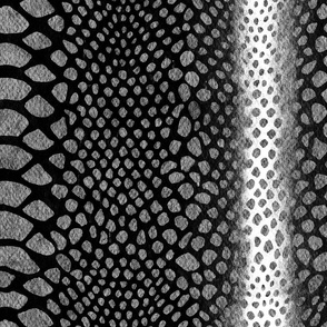 Imitation of snakeskin, Gray spots on a black background