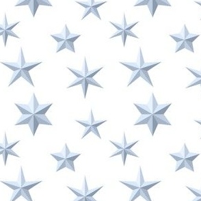 Stars - light blue & white