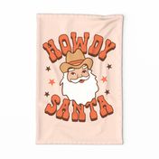 Howdy Santa Christmas Panel