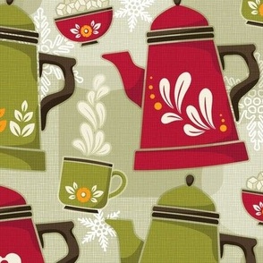 Christmas Coffee pots Medium