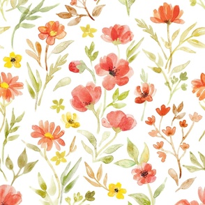 Brighter Days - Simple Watercolor Floral - large