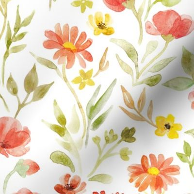 Brighter Days - Simple Watercolor Floral - medium