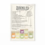 Quickle Recipe Tea Towel