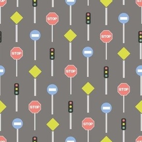 Traffic Signs Bright - Grey