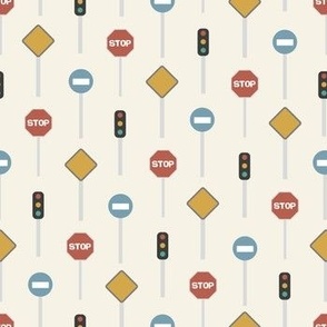 Traffic Signs Muted - Colorful