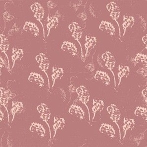 Block Print - Coral