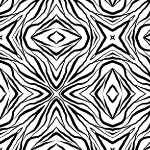 Op Art black and white pattern/ black and white line art
