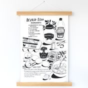 DEVILED EGGS RECIPE wall hanging
