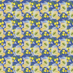 Eldeflower on blue background - 4.5