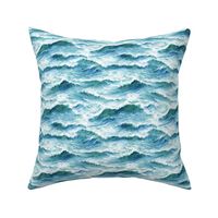 Wild Ocean Watercolor Bright Small 