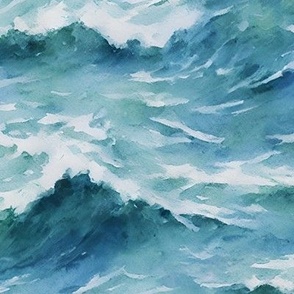 Wild Ocean Watercolor medium 