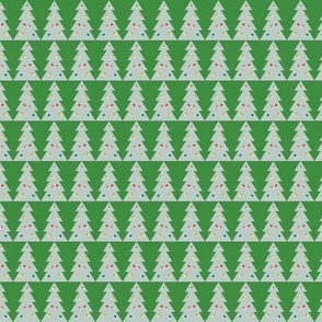 Christmas Tree Farm (Aqua & Green) || holiday tessellation