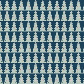 Christmas Tree Farm (Aqua & Navy) || christmas tessellation