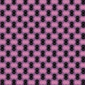 Candy Wrapper Bolts - Lilac and Black on Plum - 8b5a87, d585ac