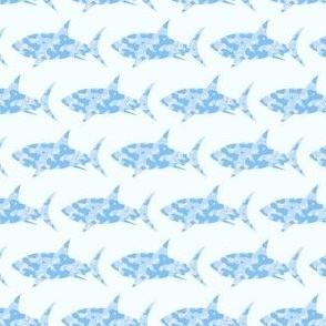 Blue Camo Great White Sharks