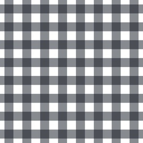 Gingham - Charcoal - Medium