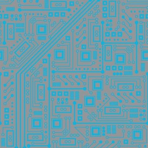 Robotika Circuit Board (Blue and Gray)