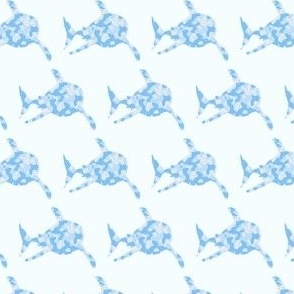 Blue Camo Great White Sharks Sideways