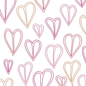 PINK AND YELLOW HEARTS 04 LARGE