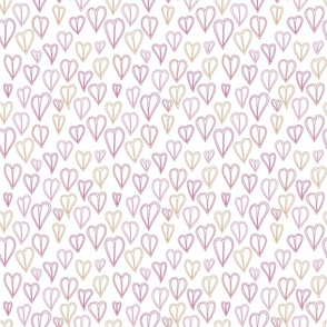 PINK AND YELLOW HEARTS 04 SMALL