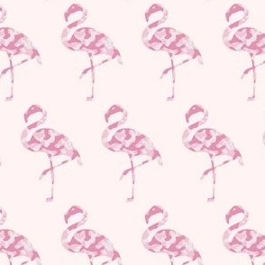 Pink Camo Flamingos