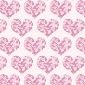 Pink Camo Hearts