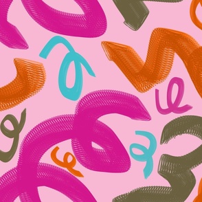 Slinkies A4 on Pink