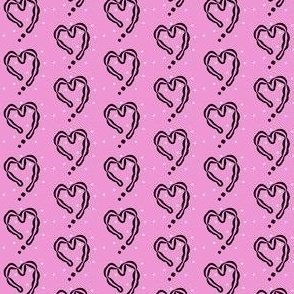 Pink hearts - small