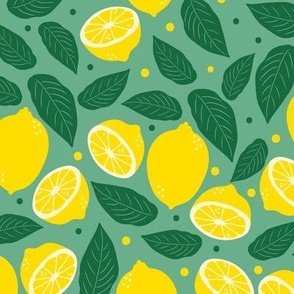 Lemon Pattern - Green