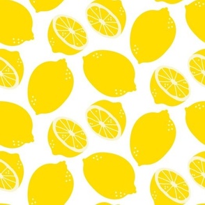 Zesty Lemon Splash - Bright and Fresh Citrus Pattern