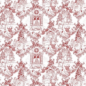 Traditional Christmas Toile small scale