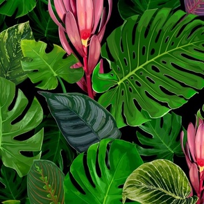 Tropical Leaves 