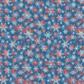 Ditsy snowflakes